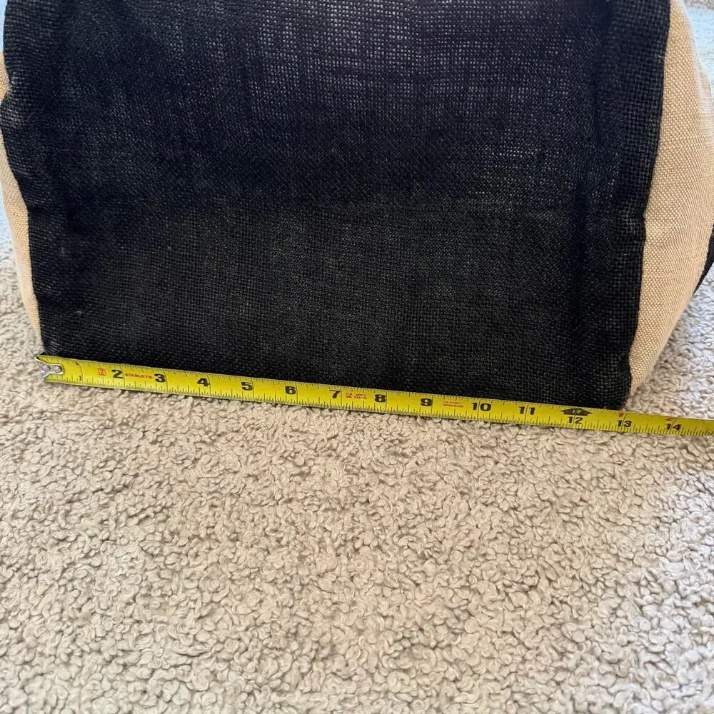 Apolis Global Citizen Market Sustainable Jute Black Tan Bag